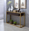 Yumia Sofa Table, Gold & Clear Glass
